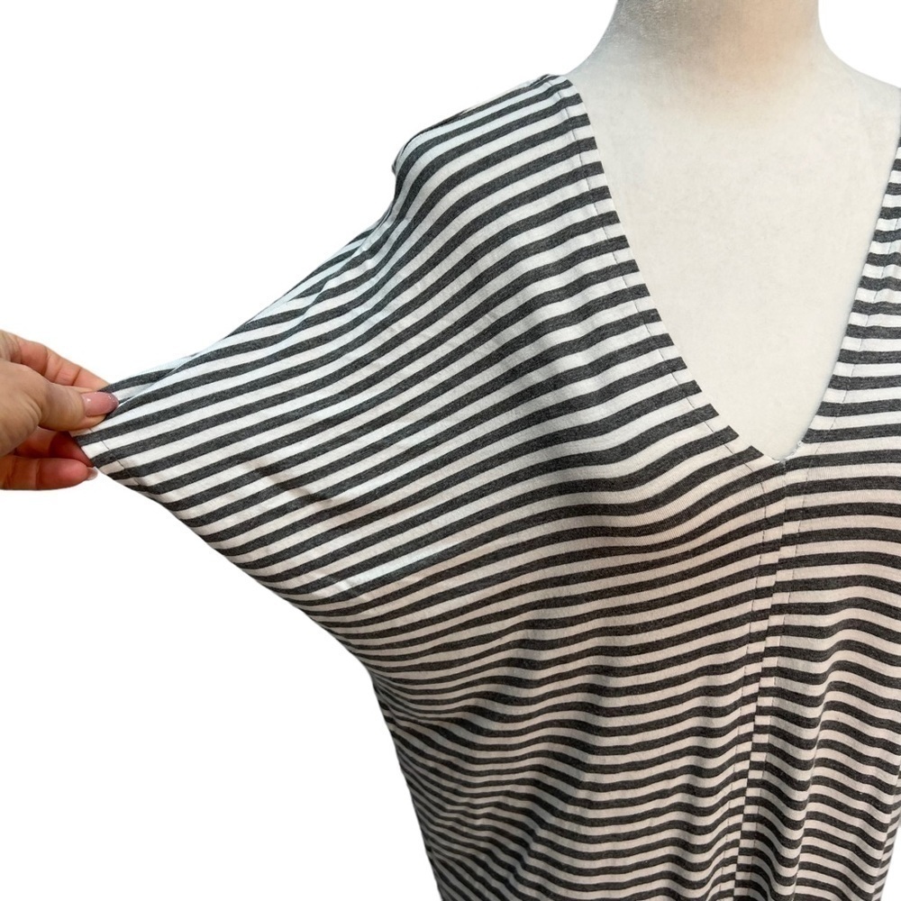 PRESS Striped Midi Dress V-Neck Jersey Size XS - Picture 6 of 11